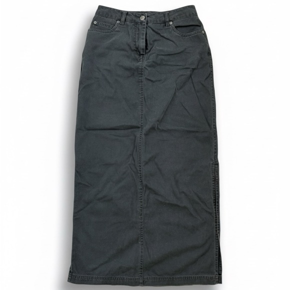 Black Maxi Denim Skirt - Picture 1 of 1